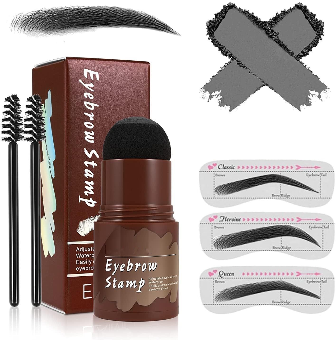 puedo PRofessional Eyebrow Kit - Eyebrow Stamp + Eyebrow Stencils + Eyebrow Brushes 10 g-picture-15