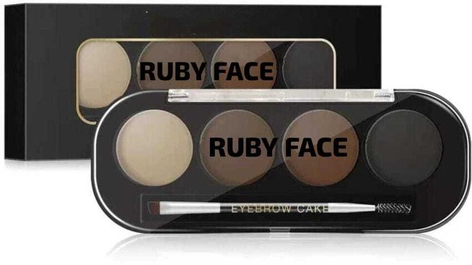 Eyebrow Powder Cake with Eyebrow Brush, Long Lasting WaterProof Eyebrow Palette 4 g-image-21