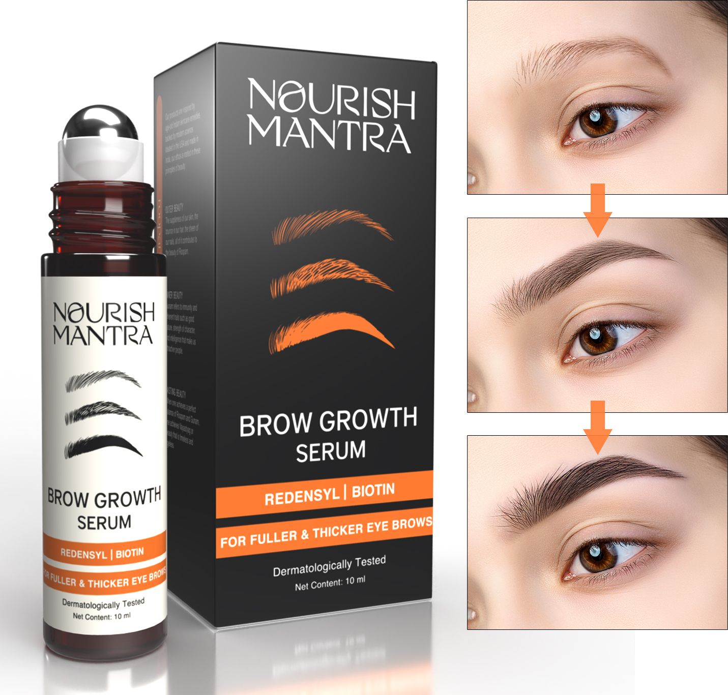 nourish mantra Brow Boost Serum For Eye Brows & EyeLash Growth Serum 10 ml-picture-12