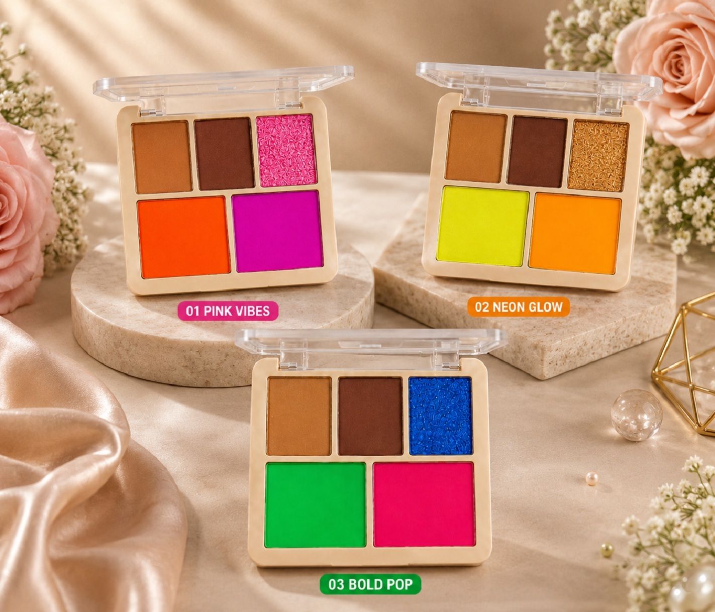 Korean Eyeshadow Palette Soft Matte Shimmer Shades for Natural Makeup 32.4 g-image-16