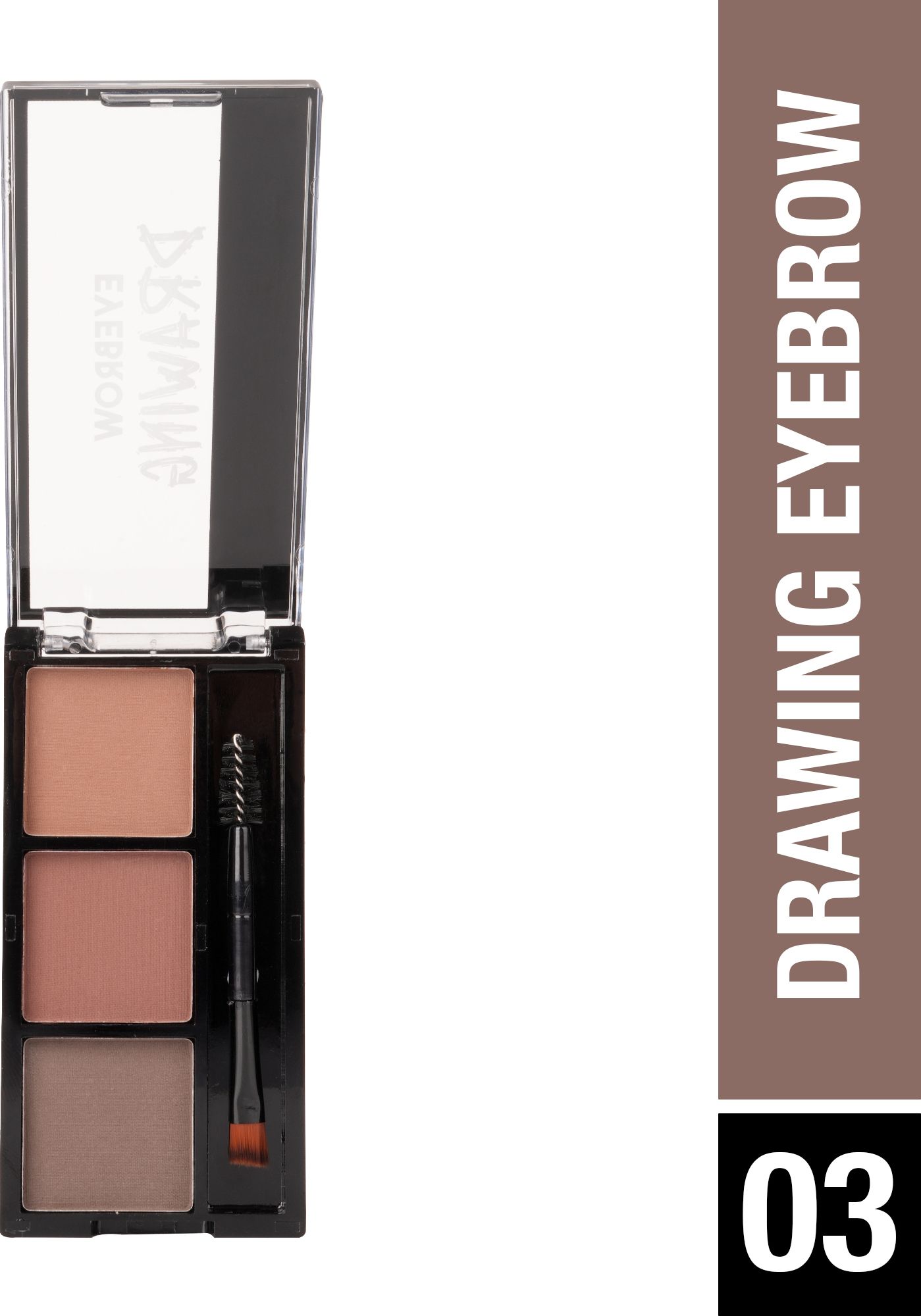 Drawing Eyebrow Palette with Spoolie | 3 Natural Shades | Waterproof Brow Kit - 7.2 g-image-42