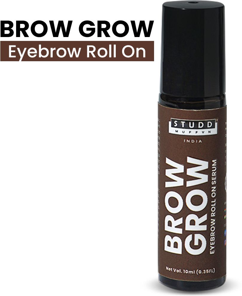 studd muffyn Brow Grow | Eyebrow Roll On Serum | Powered by Turmeric Root Extract | 10 ml-picture-23