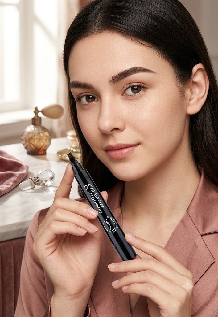 Natural Micro-Fork Tip Eyebrow Tattoo Marker for Defined Brows 1.5 g-image-3
