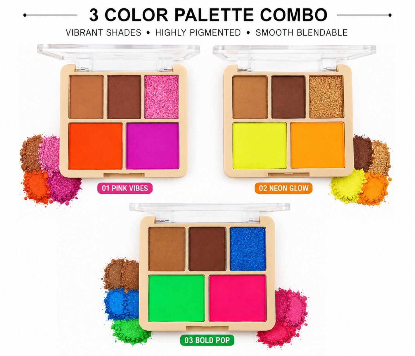 Highly Pigmented Matte & Shimmer Finish Eyeshadow 32.4 g-image-28