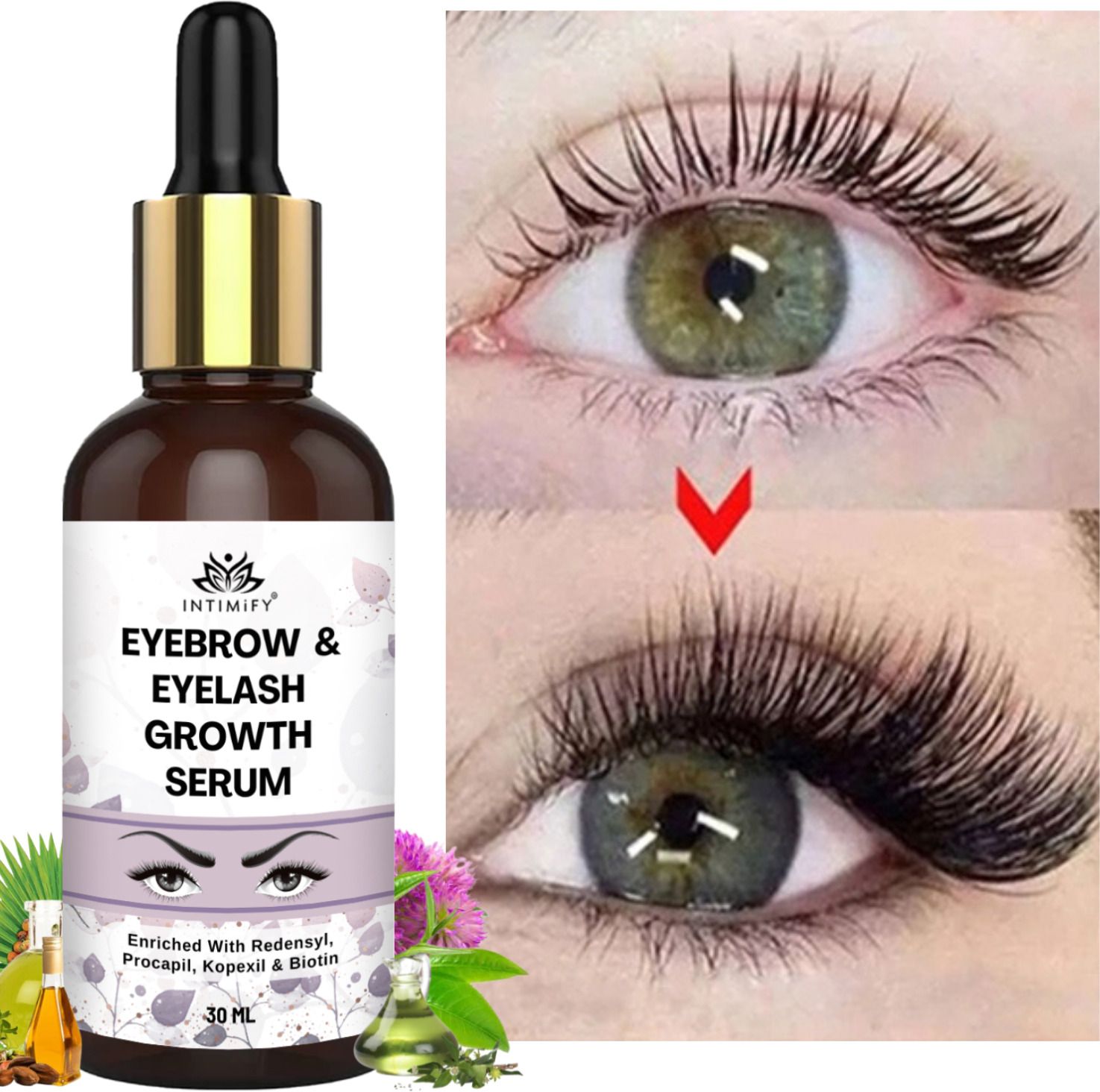 intimify Eyebrow & Eyelash Growth Oil For Women Enriched with Natural Ingredients 30 ml-picture-35