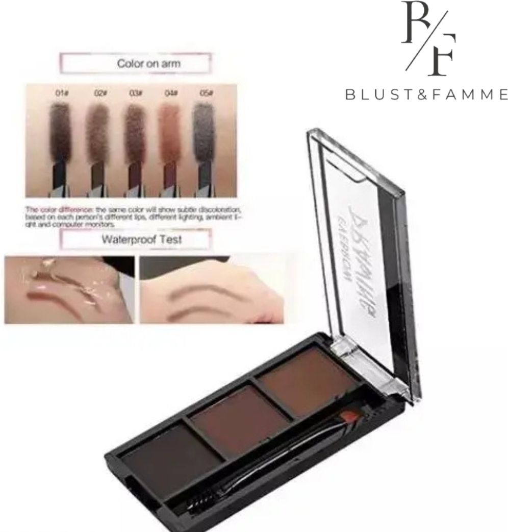 blust&famme 3 Shades Eyebrow Palette | Waterproof Eyebrow-picture-10