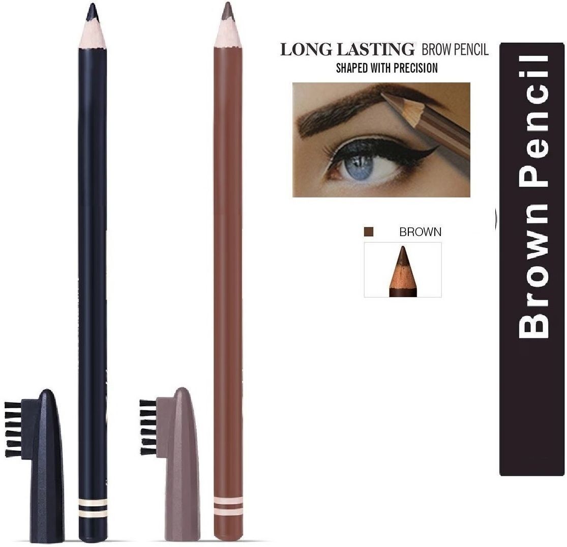 NEW EYEBROW MAKEUP BROWN/BLACK PENCIL 2 PC-image-29