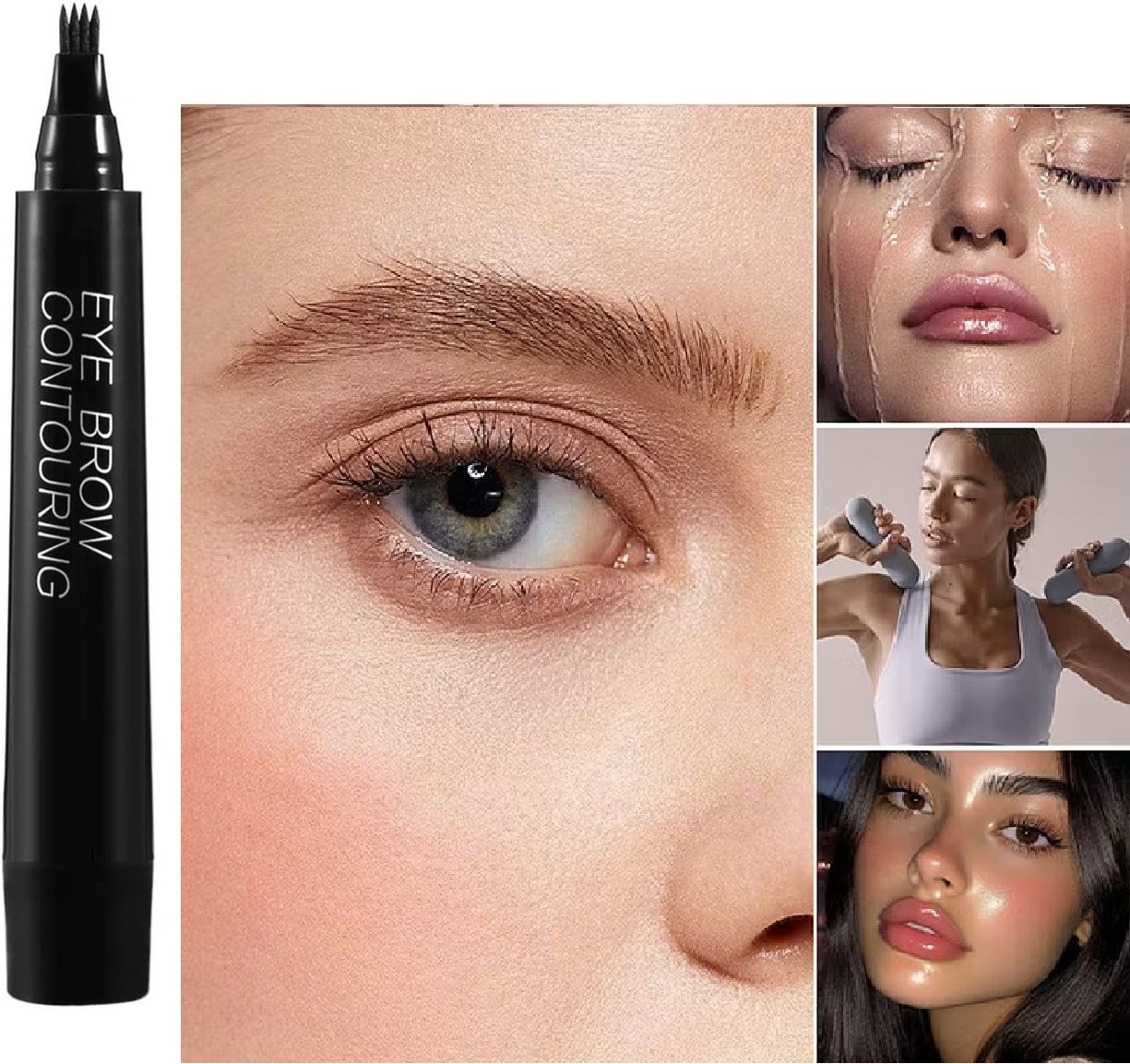 evererin Eye Brow Pen for Women | Black Waterproof Eyebrow Definer 1 g-picture-21