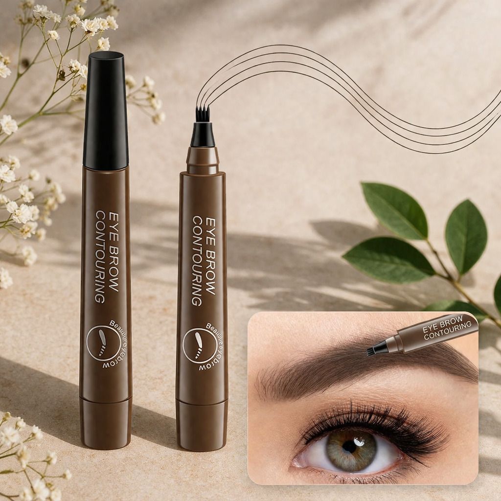 savorbit Eyebrow Filler Pen Enhancer Waterproof Long Lasting Finish Denser Eyebrows Brown-picture-1