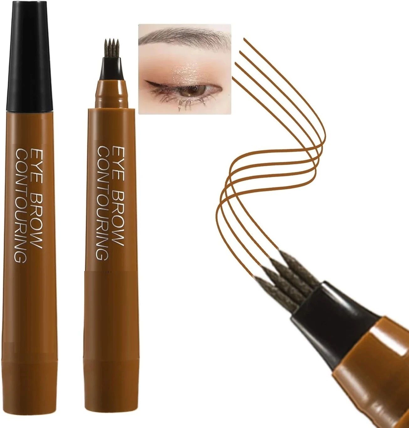 evererin Eyebrow Contouring Pen Brown Smudge Proof Long Wear Brow Marker 1 g-picture-18