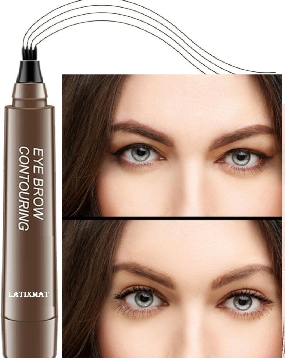 latixmat Best tattoo eyebrow pen black Hair Styler 1 g-picture-4
