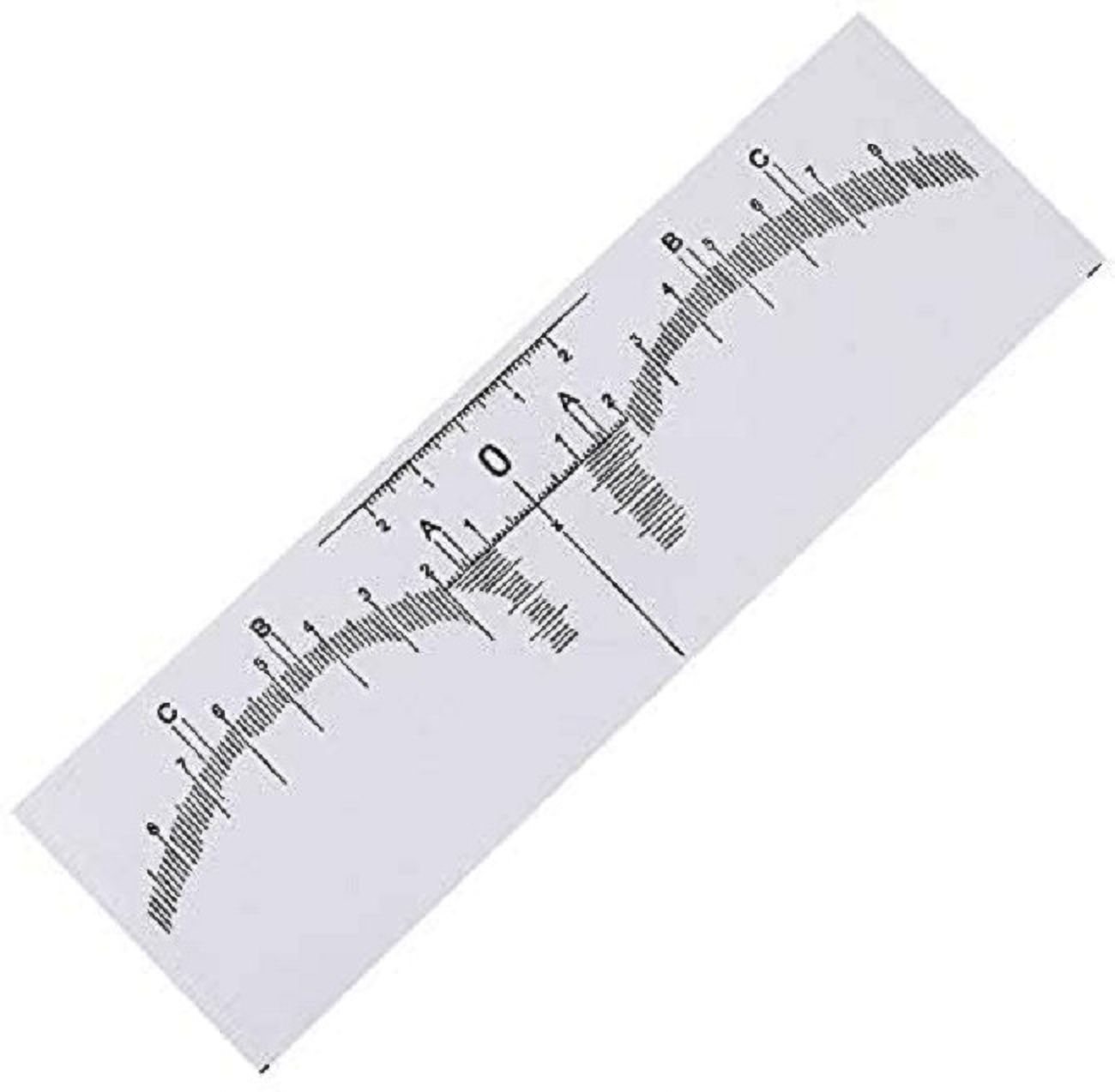 bella faccia Ruler Measurement Mark Eyebrow Ruler Tool Microblading- Pack of 10 Eyebrow Stencil-picture-0