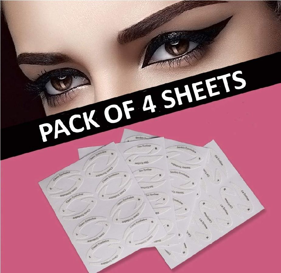 Eyeliner Sticker for Eyes Reusable Stencil Quick Application Perfect Makeup Eyebrow Stencil-image-1