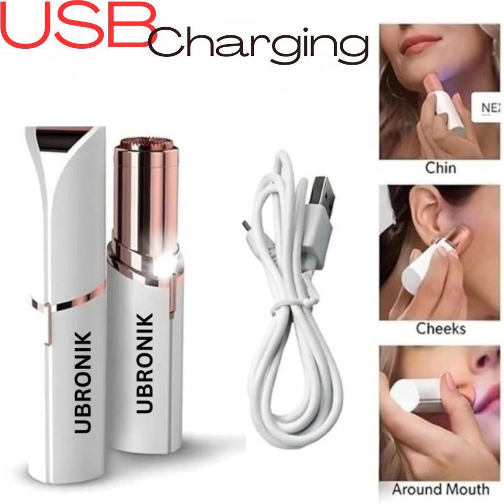 ubronik Flawless Electric Facial Shaver – Lipstick Style Painless Hair Remover, Women-picture-26