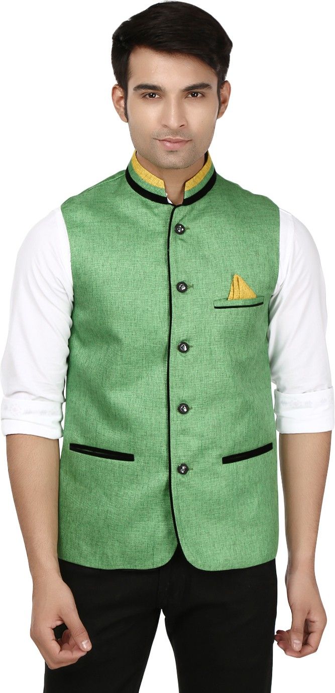 platinum studio Fine Charm Self Design Men Waistcoat-picture-23