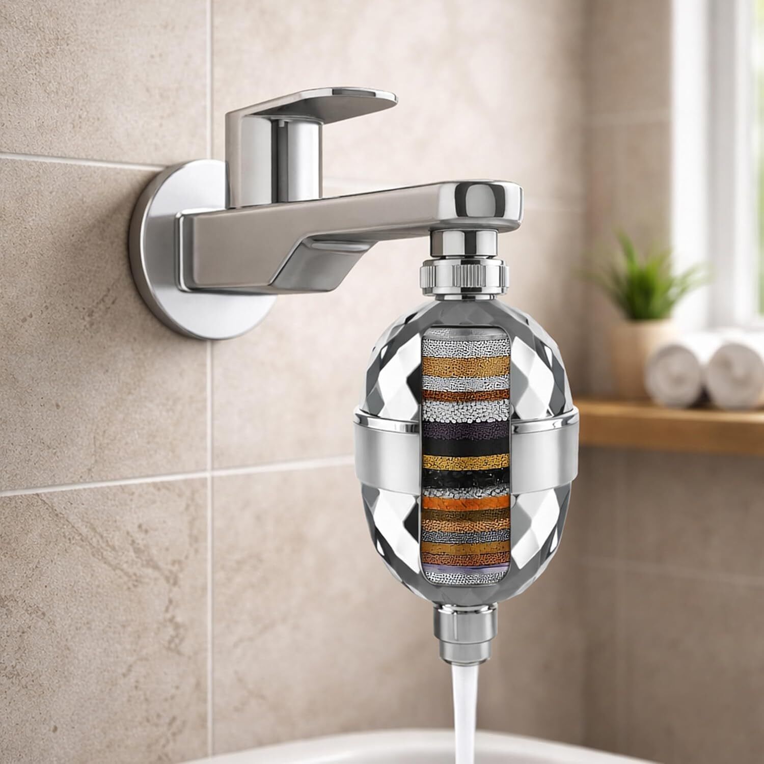 HIMALAYA BRASS 20-Stage Hard Water Shower & Tap Filter Tap Mount Water Filter-image-40