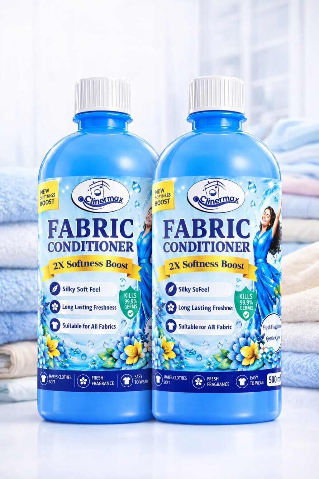 Baby Clothes Conditioner 500ml Pack of 2 Long Lasting Fresh Fabric Softener-image-7