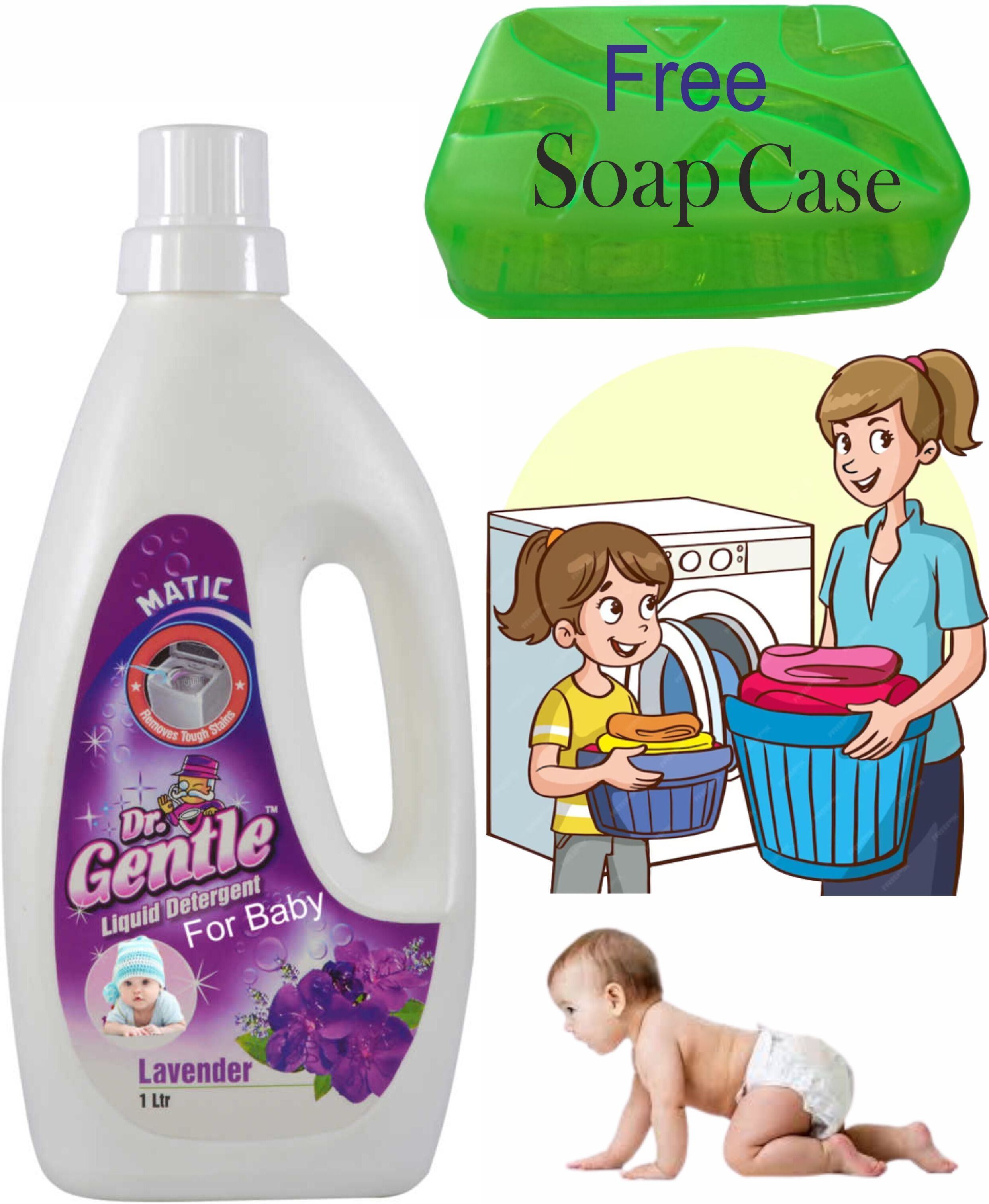 doctorgentle baby laundry detergent anti-bacterial washing liquid for clothes Lavender Liquid Detergent-picture-19