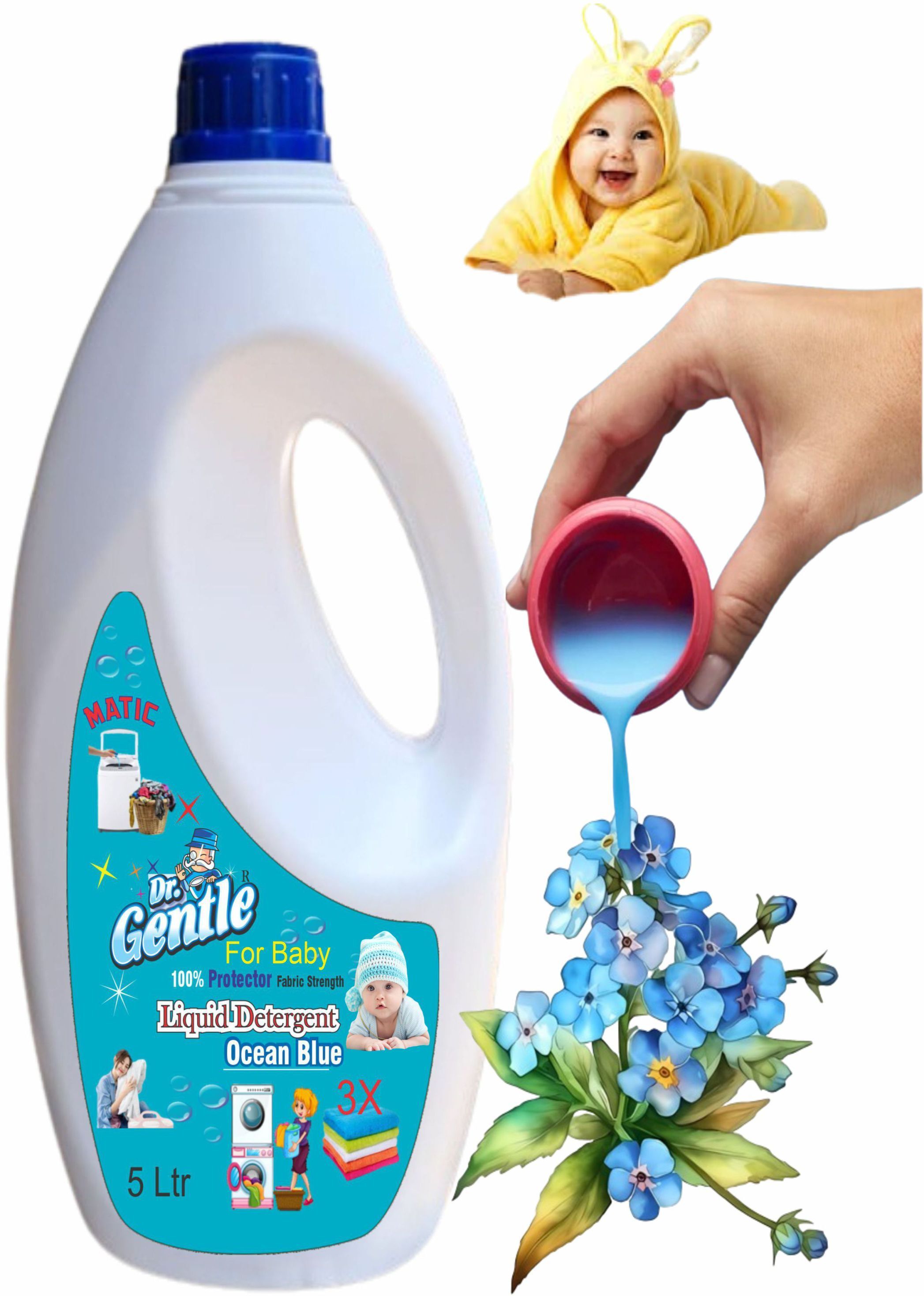doctorgentle 5L baby liquid detergent for clothes Blossom Liquid Detergent-picture-16