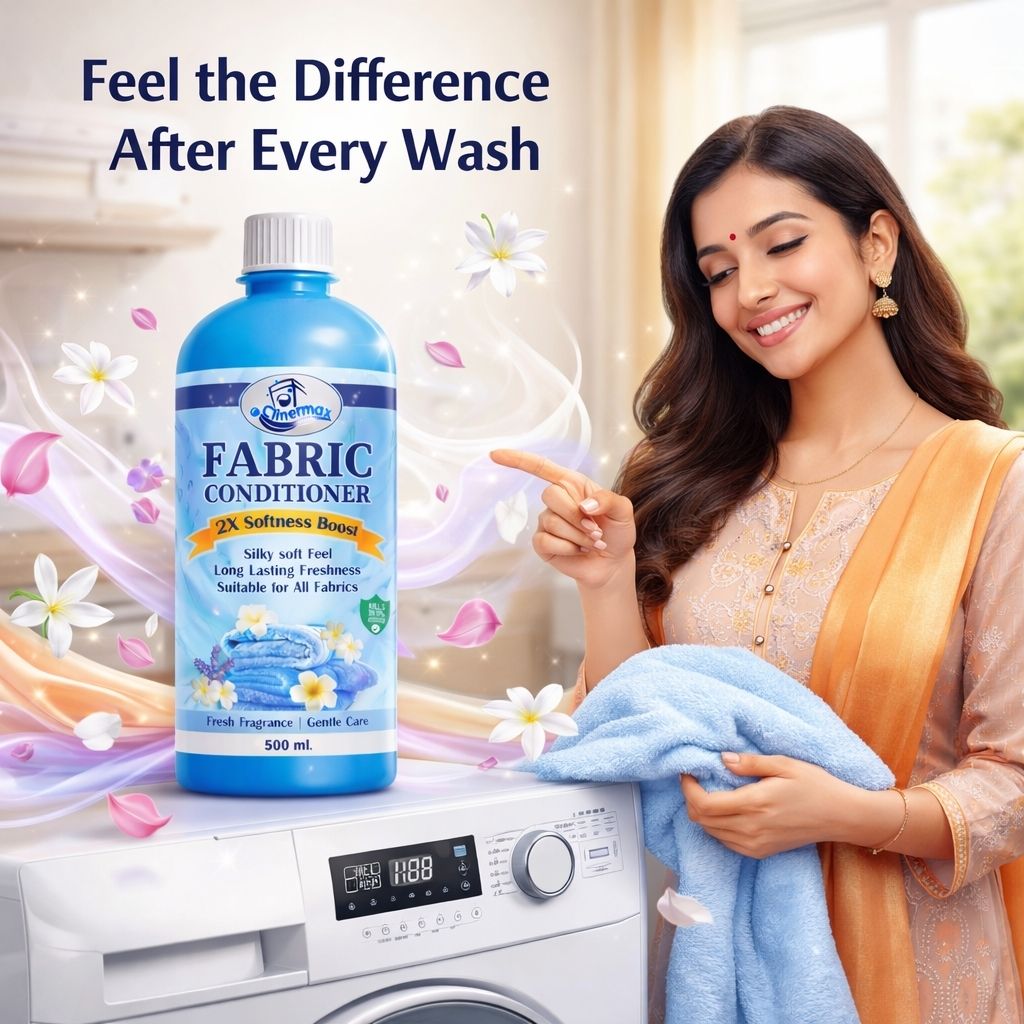 clinermax Fabric Softener & Conditioner 500ml | Long Lasting Fresh Fragrance-picture-14