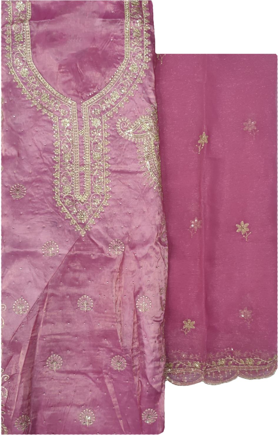 soul essence Unstitched Crepe Salwar Suit Material Embroidered-picture-16