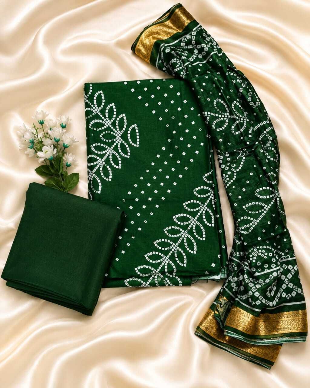 Unstitched Cotton Blend Salwar Suit Material Printed-image-36