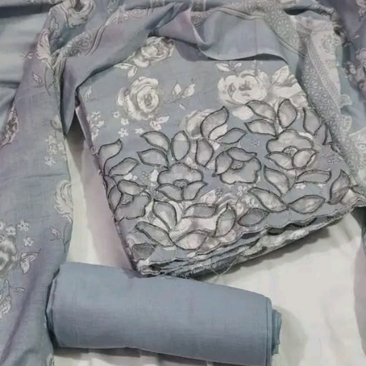 Unstitched Pure Cotton Salwar Suit Material Printed