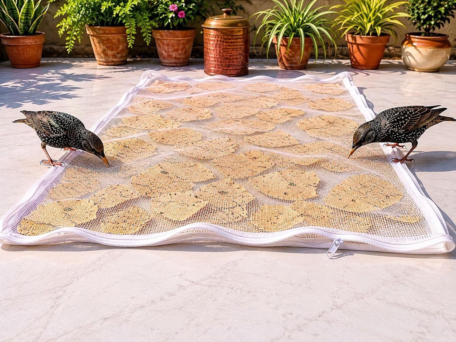 vinayom Cotton Drying Cloth with Mesh Net & Zipper_02 Insect Net-picture-47