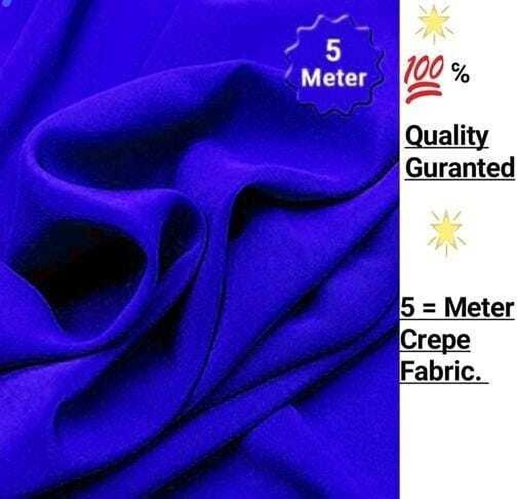 Unstitched Crepe Kurta Fabric Solid, Printed