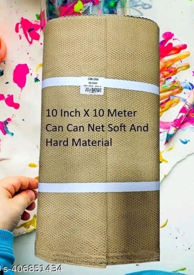 Unstitched Net/Lace Multi-purpose Fabric Solid-image-25