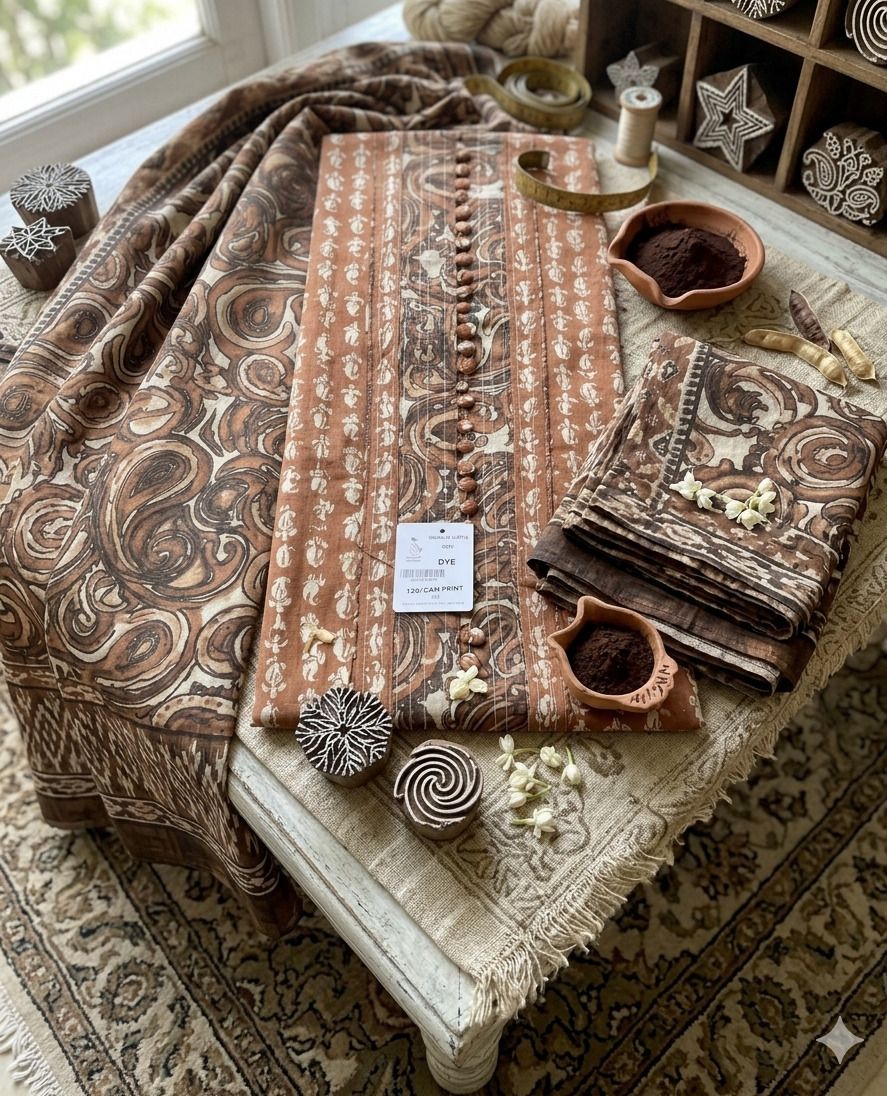 Unstitched Pure Cotton Salwar Suit Material Floral Print-image-45