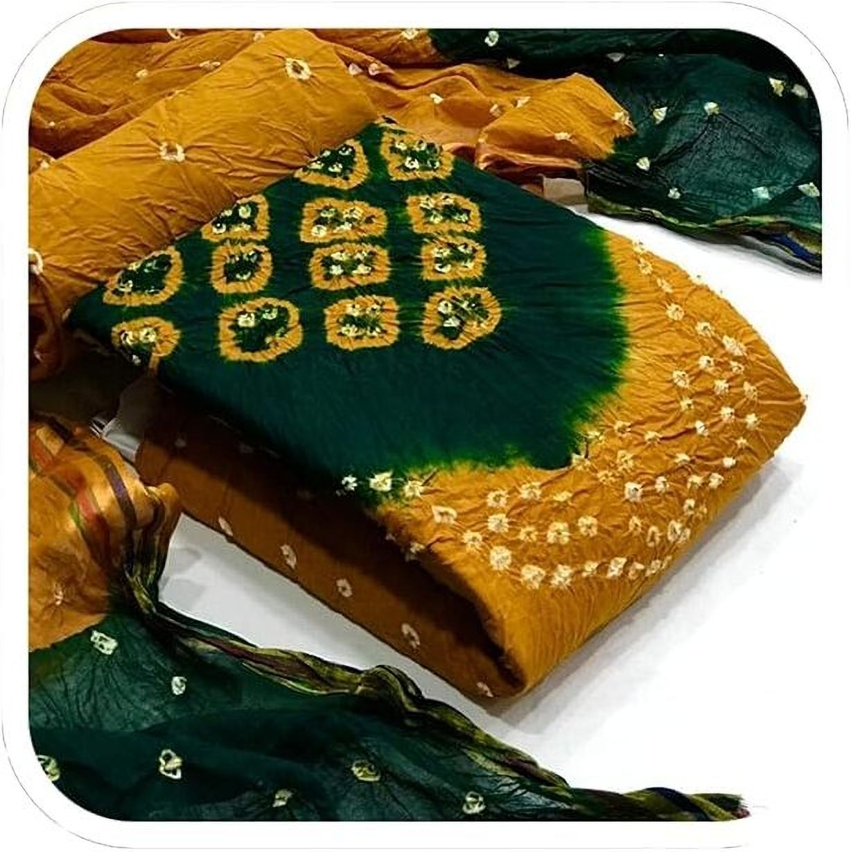 Unstitched Cotton Blend Salwar Suit Material Printed-image-47