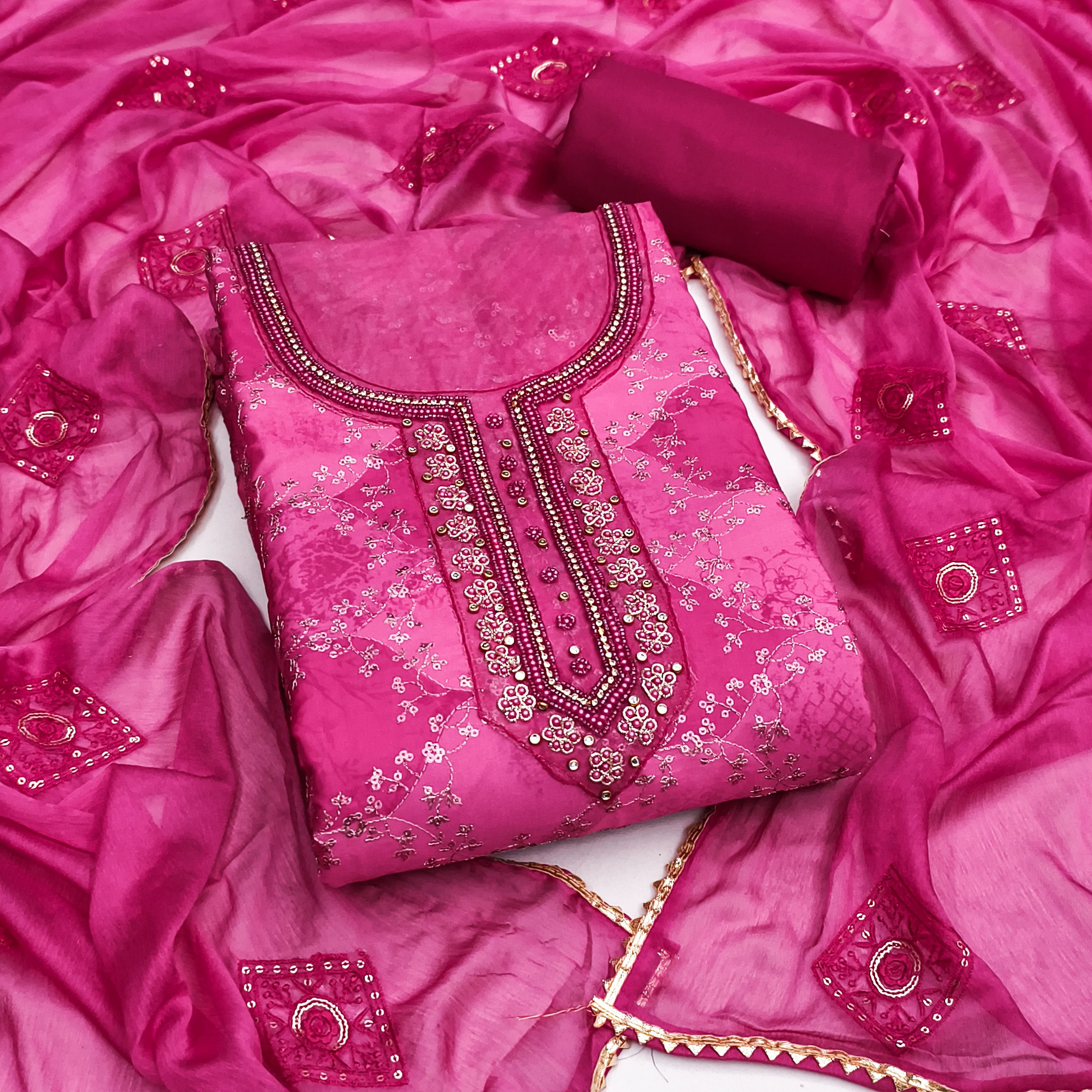 houseofcommon Unstitched Muslin Salwar Suit Material Embroidered-picture-6
