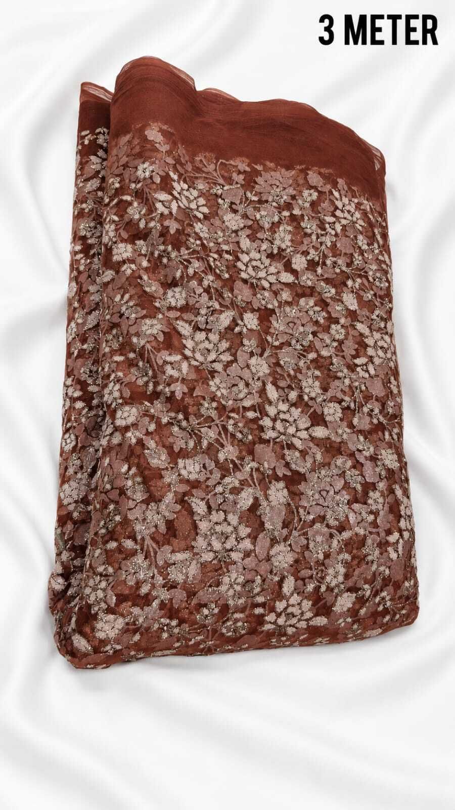 Unstitched Net/Lace Multipurpose Running Fabric Self Design-image-14