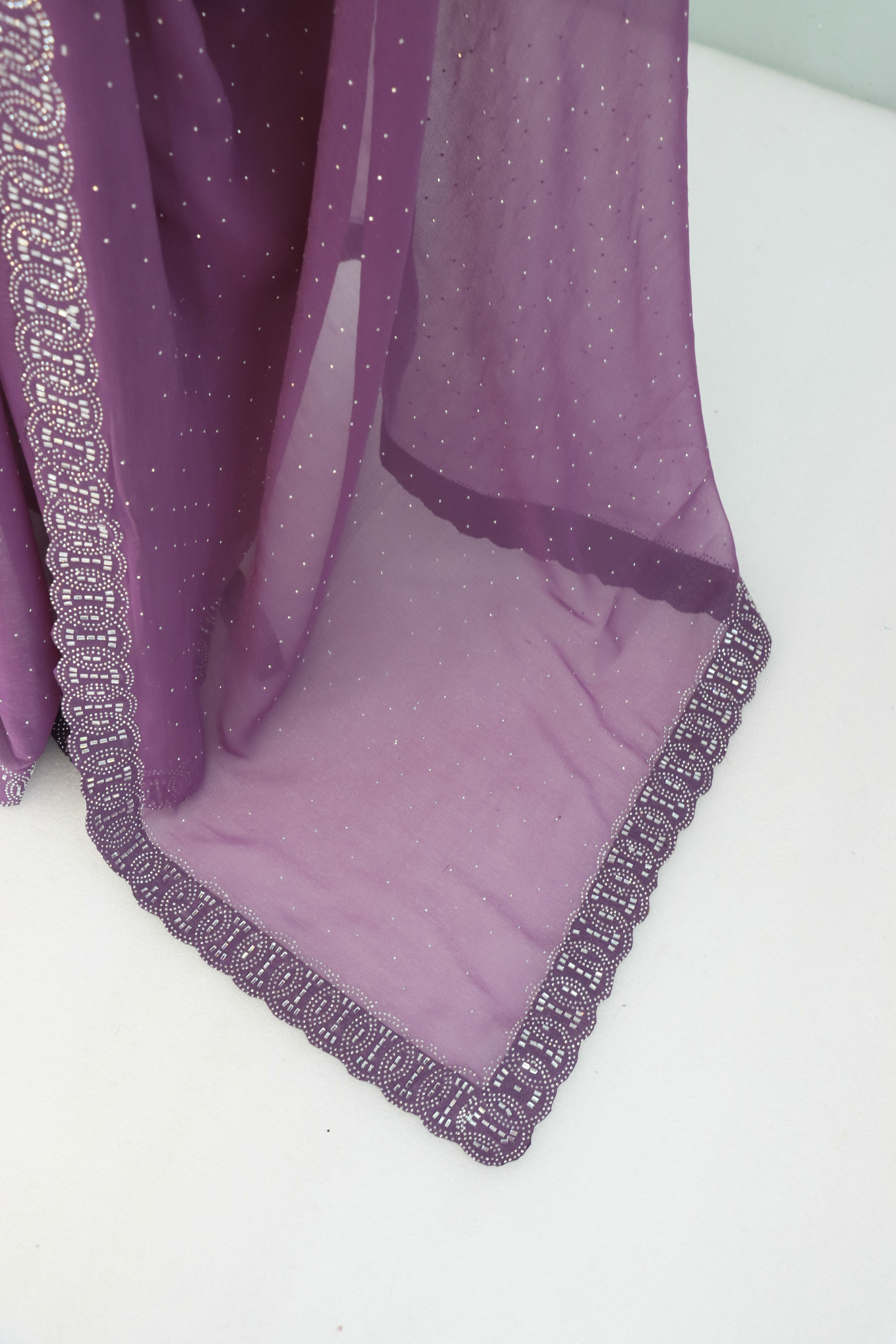 Unstitched Organza Blouse Material Embellished-image-6