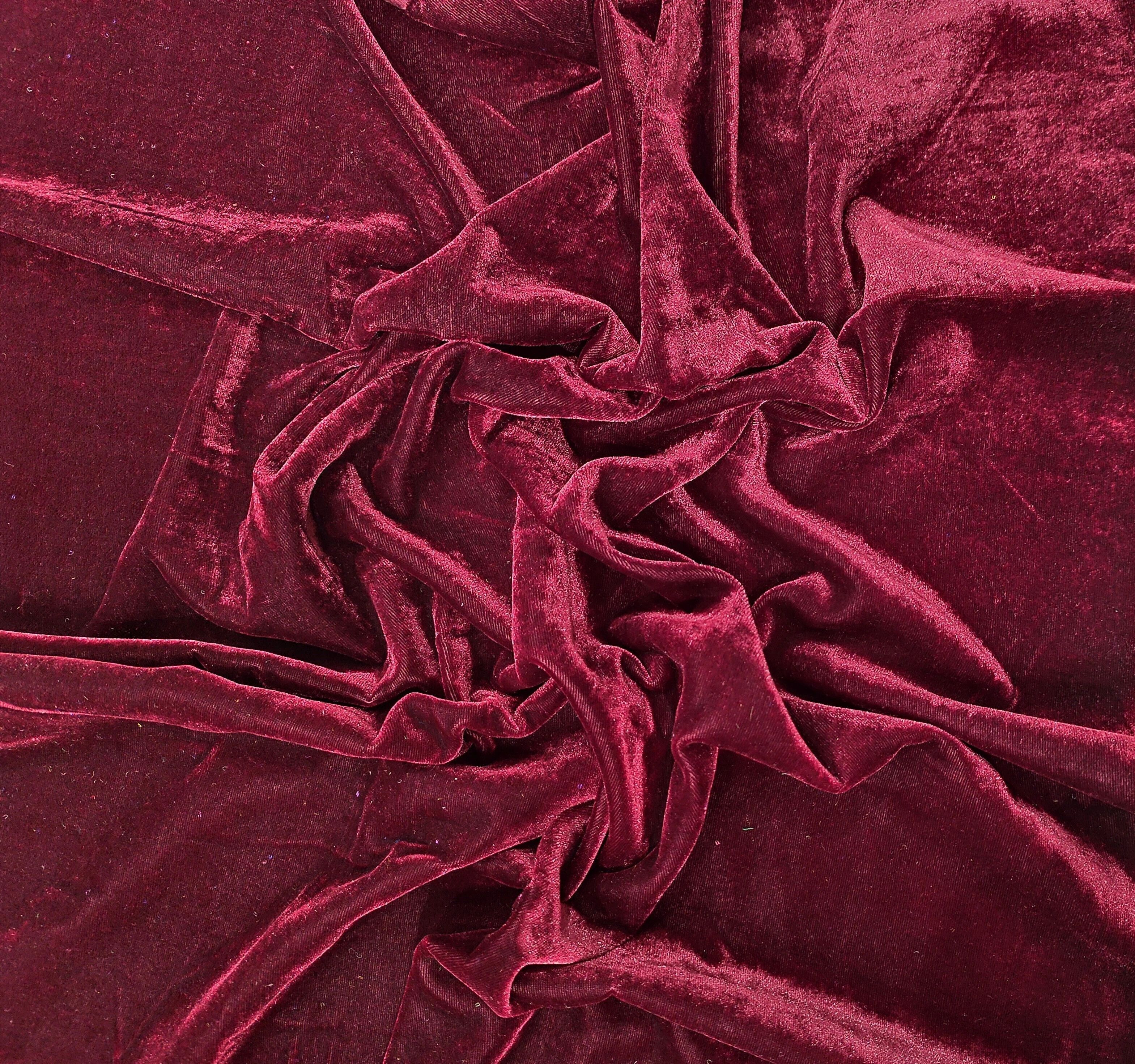 Unstitched Velvet Multipurpose Running Fabric Solid-image-46