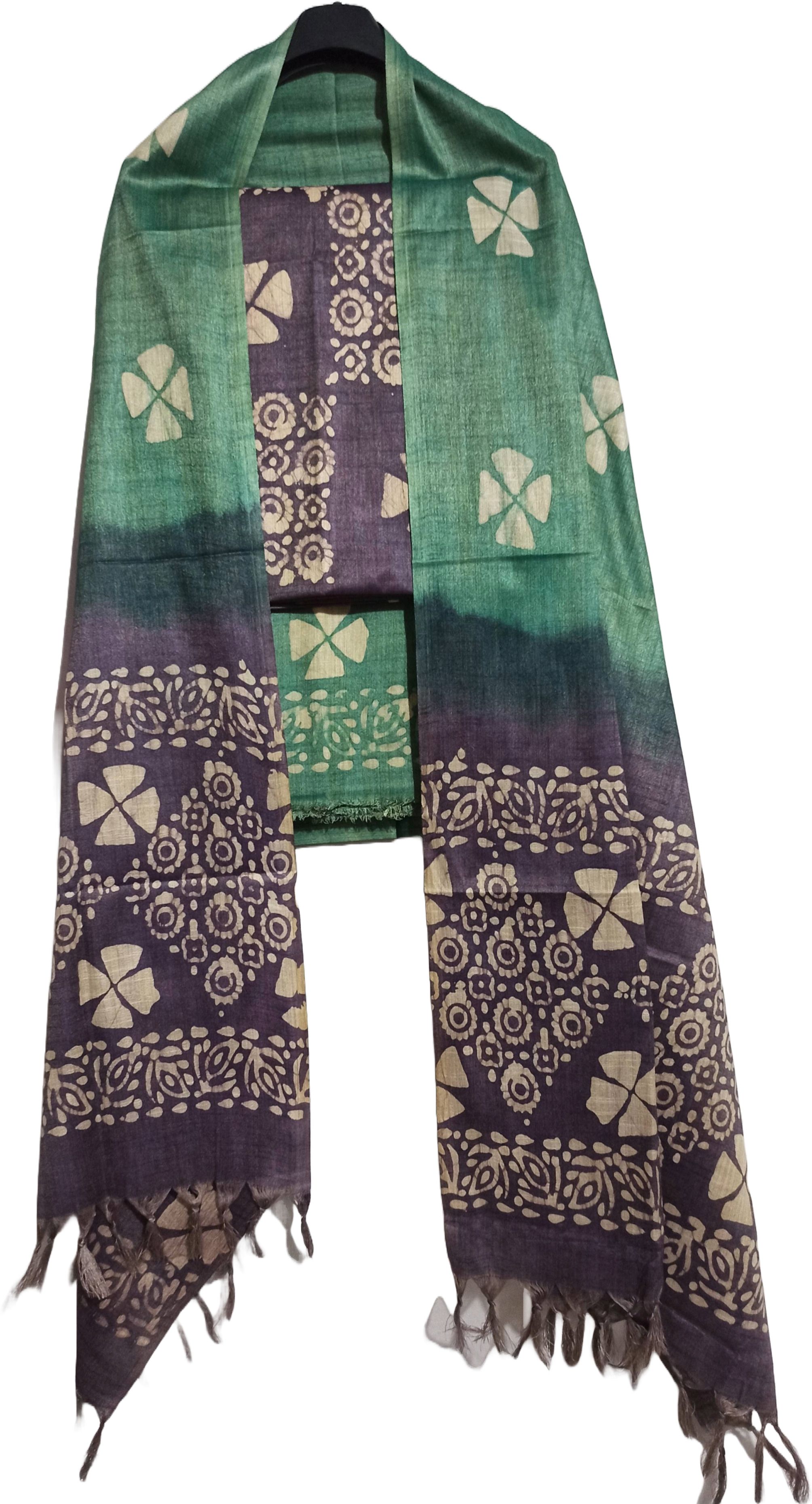Unstitched Cotton Blend Salwar Suit Material Printed-image-48