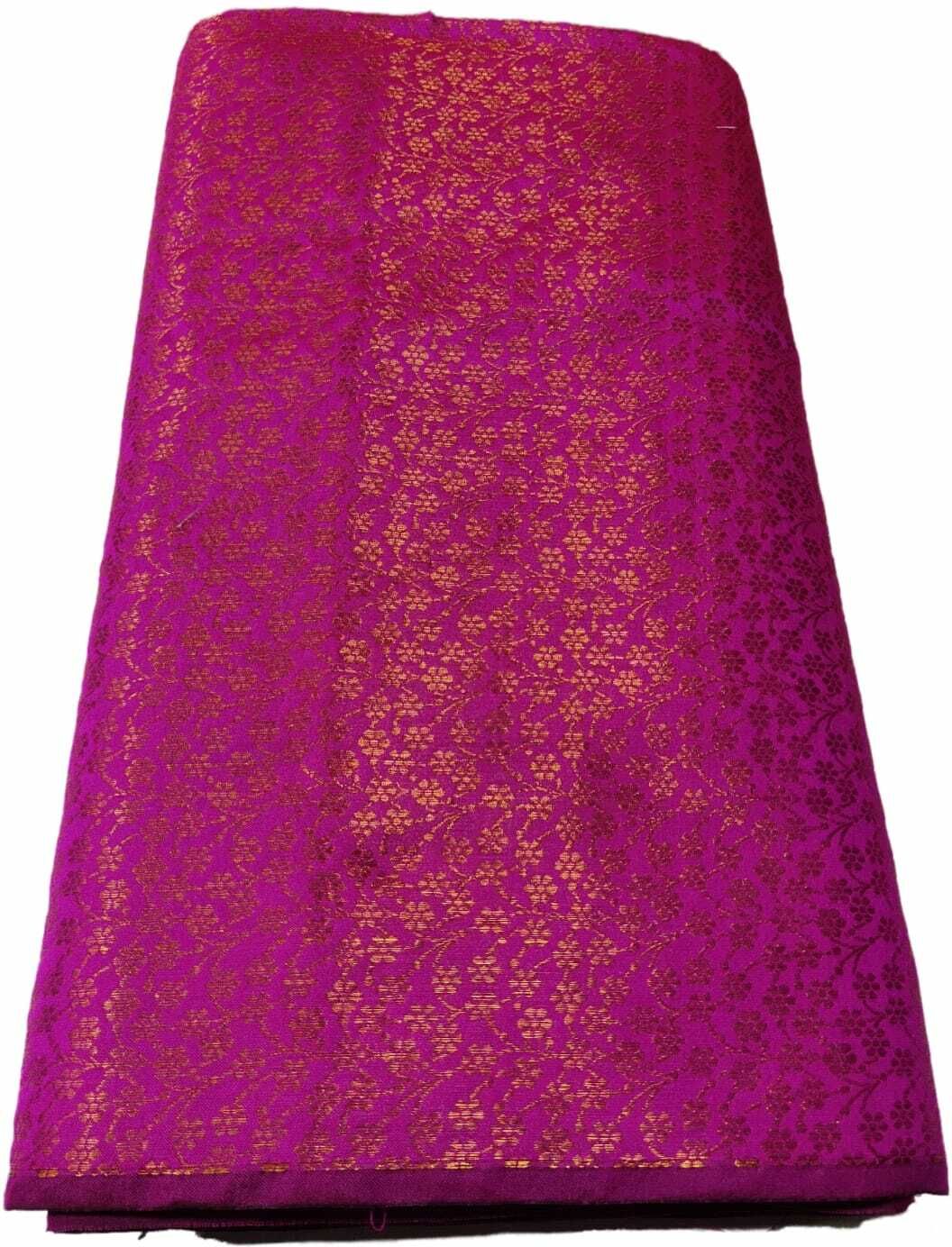 Unstitched Brocade Blouse Material Self Design-image-44
