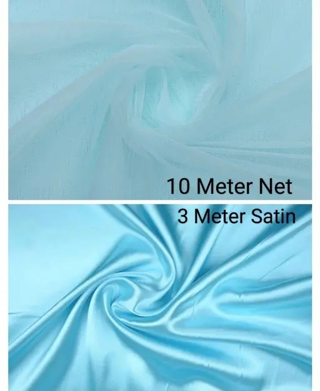 Unstitched Net/Lace Multi-purpose Fabric Self Design