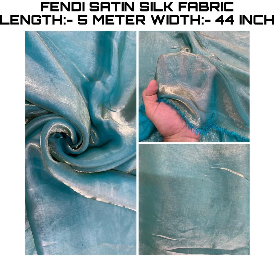 Unstitched Silk Blend Multi-purpose Fabric Self Design