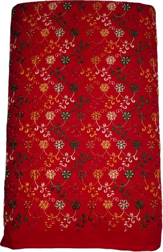 Unstitched Cotton Blend Blouse Material Printed-image-22