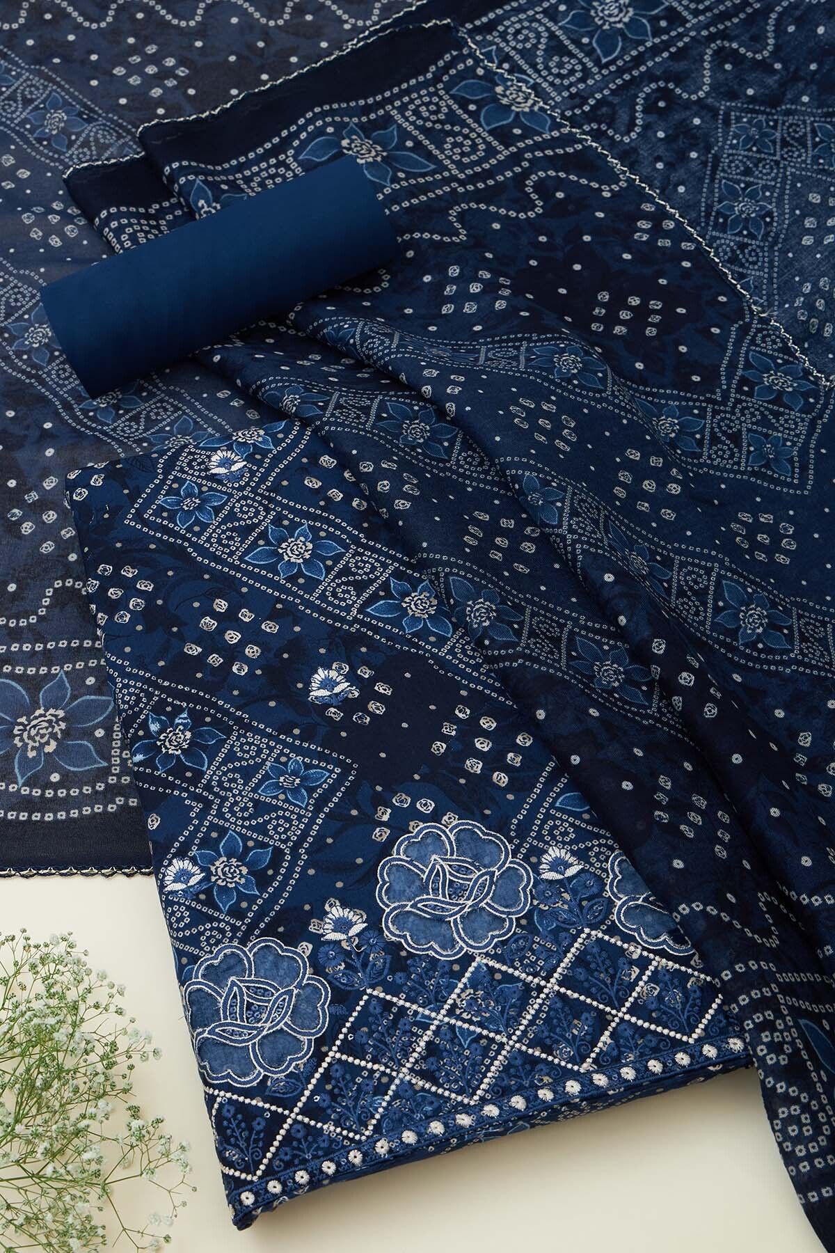 soch Unstitched Viscose Rayon Salwar Suit Material Printed-picture-15