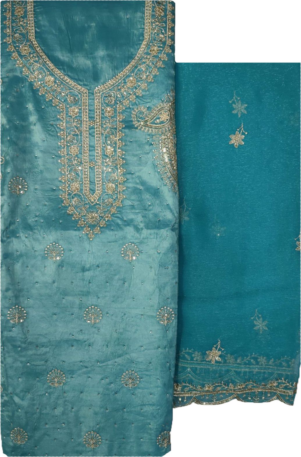soul essence Unstitched Crepe Salwar Suit Material Embroidered-picture-17
