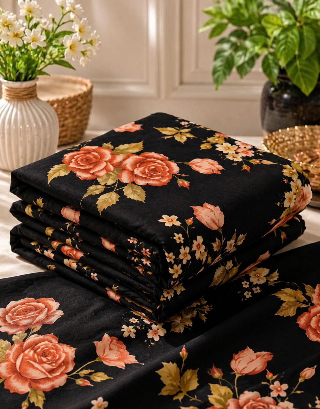 Unstitched Crepe Kurta Fabric Floral Print-image-24
