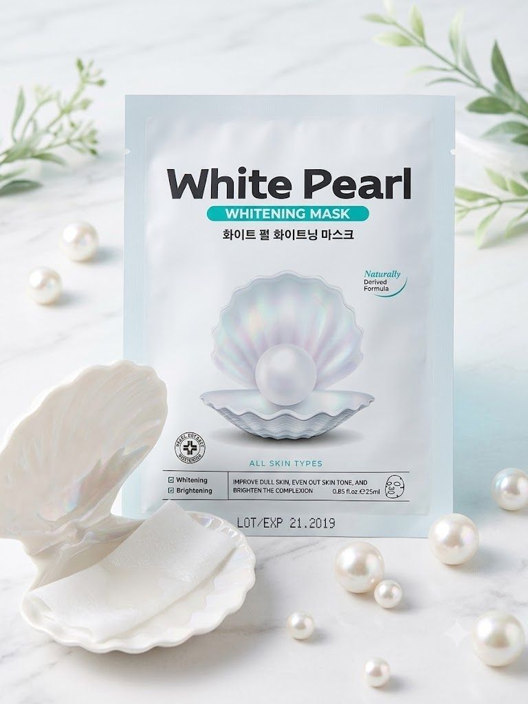 rm enterprise 2 PCS Korean White Pearl Sheet Mask Reduces Dark Spots Face Shaping Mask-picture-14