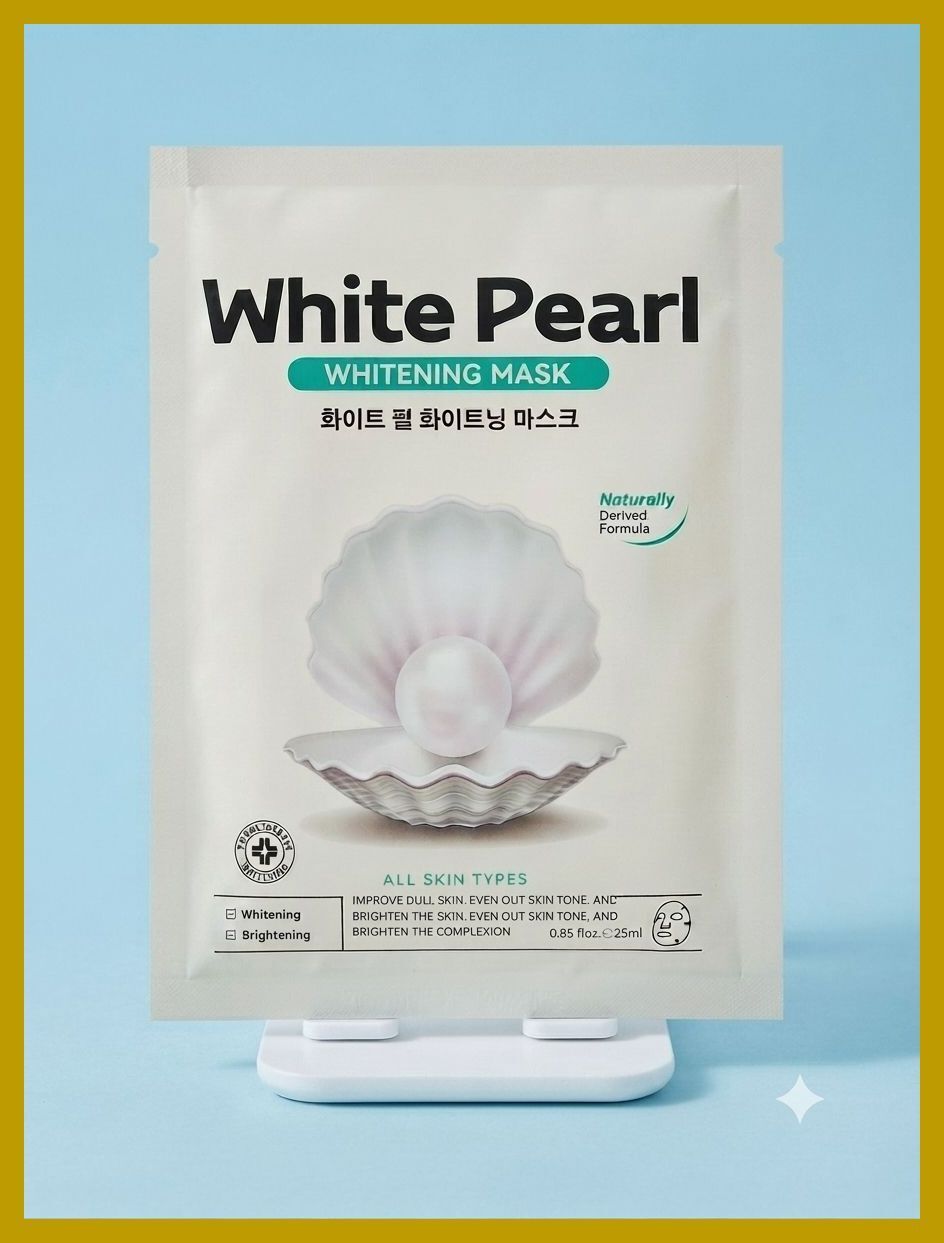 1PCS White Pearl Antioxidant Naturally Derived Formula Face Shaping Mask-image-15