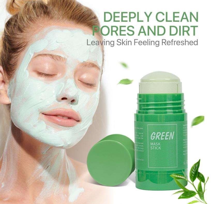 Green Tea Purifying Clay Stick Mask Oil Control Face Shaping Mask-image-39