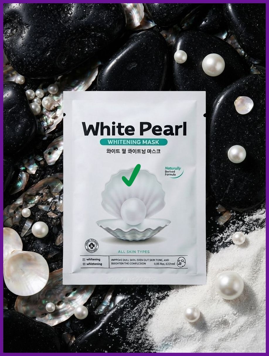 1 PCS All Skin Types White Pearl for Women & Men Face Shaping Mask-image-27