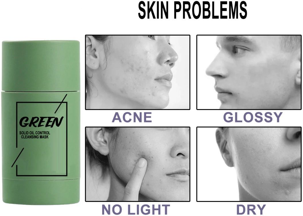 tactile New Original Green Tea Purifying Clay Stick Mask Oil Control Anti-Acne Face Shaping Mask-picture-33