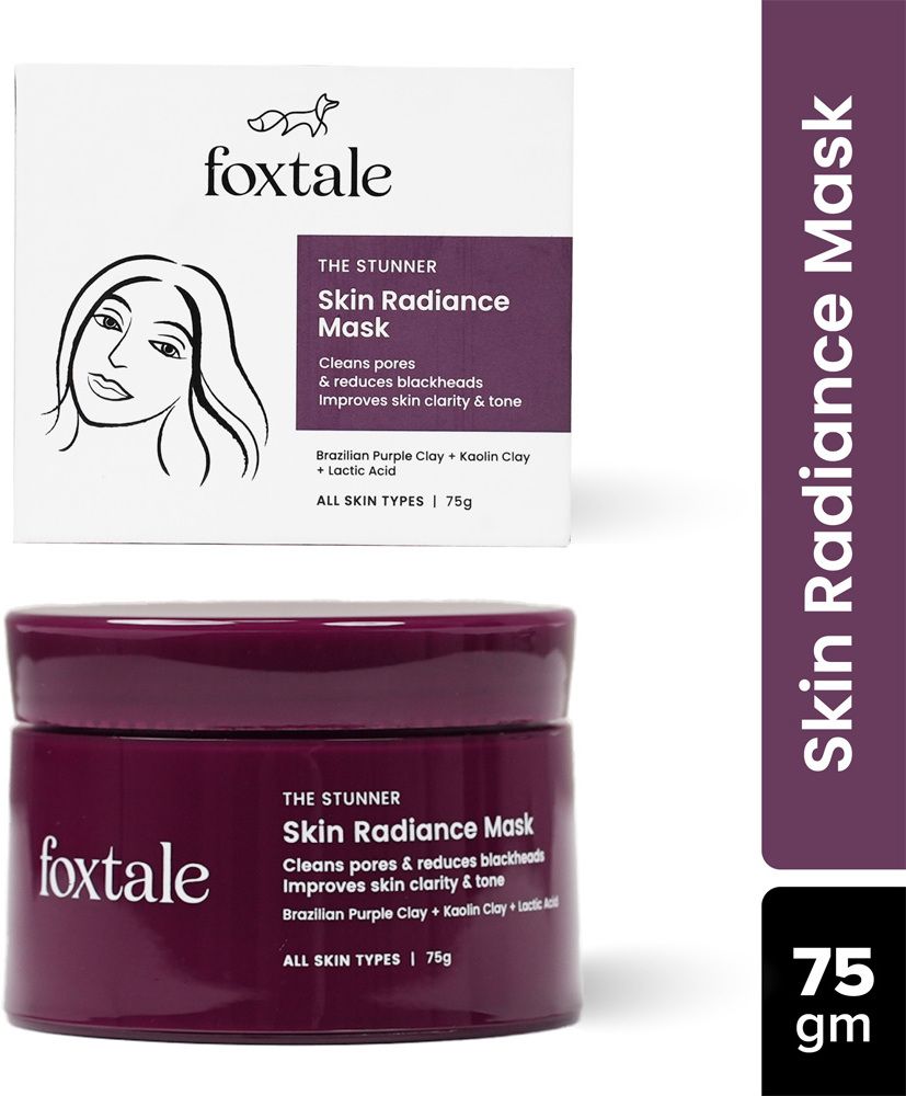 Foxtale De-Tan Face Mask for Glowing Skin Clay Mask 